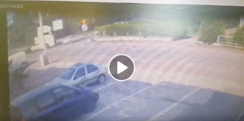 Międzychodzka policja szuka kierowcy ciężarówki, który wymusił pierwszeństwo/foto: kadr z filmu KPP Międzychód
