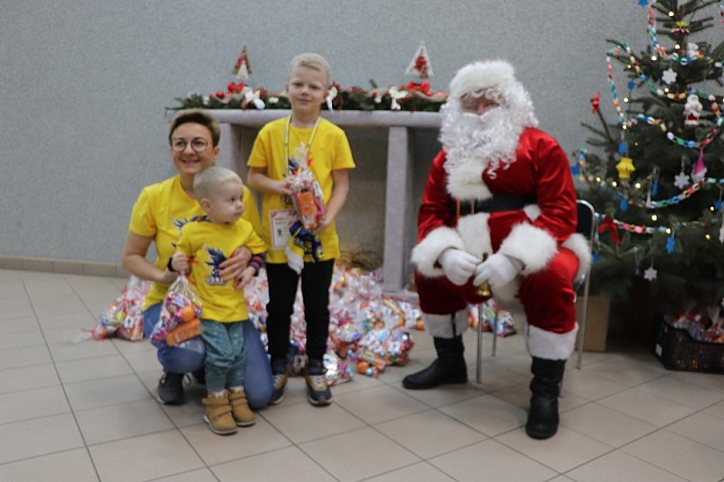 Mikołajki przez meczem Sokoła